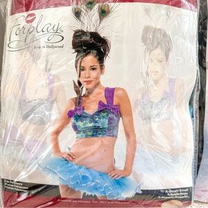 Forplay Peacock-Inspired Costume with Blue and‎ Purple Halloween XS